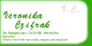 veronika czifrak business card